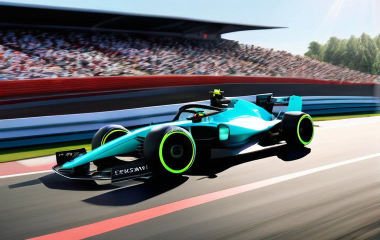 F1 시즌별 규정 변경 - **Prompt:** A state-of-the-art 2026 Formula 1 car, designed with a noticeably shorter wheelbase and ...