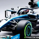 F1 머신의 냉각 시스템 설계 - A highly detailed close-up of a Formula 1 car&rsquo;s advanced engine cooling system, showcasing intricate...